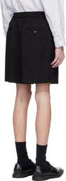 Hugo Black Pleated Shorts