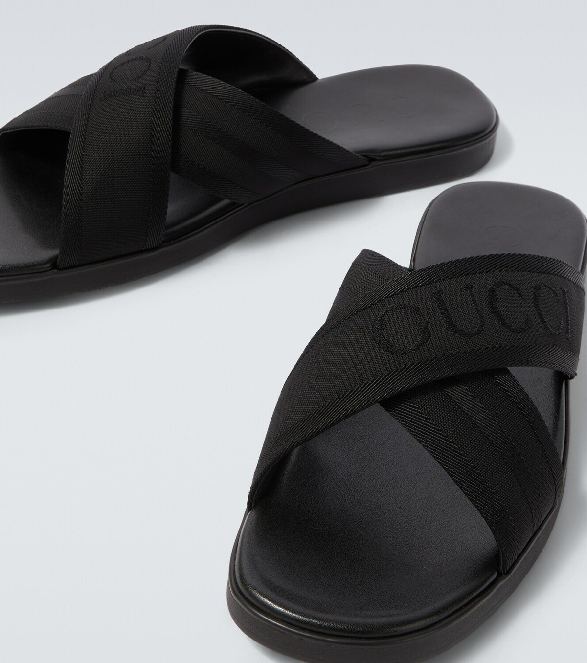 Gucci Logo jacquard sandals