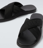 Gucci Logo jacquard sandals