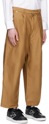 Comme des Garçons Homme Beige Pleated Trousers