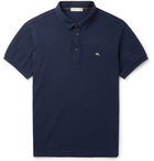 Etro - Logo-Embroidered Cotton-Piqué Polo Shirt - Navy