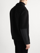 Club Monaco - Shell-Trimmed Fleece Jacket - Black