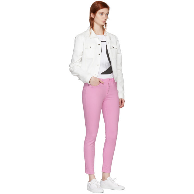 Acne Studios Bla Konst Pink Climb Jeans