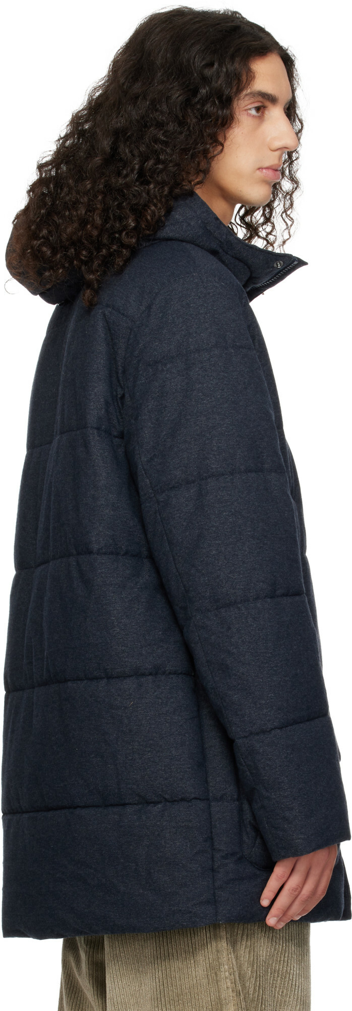Barbour Gray Winter Bedale Puffer Jacket