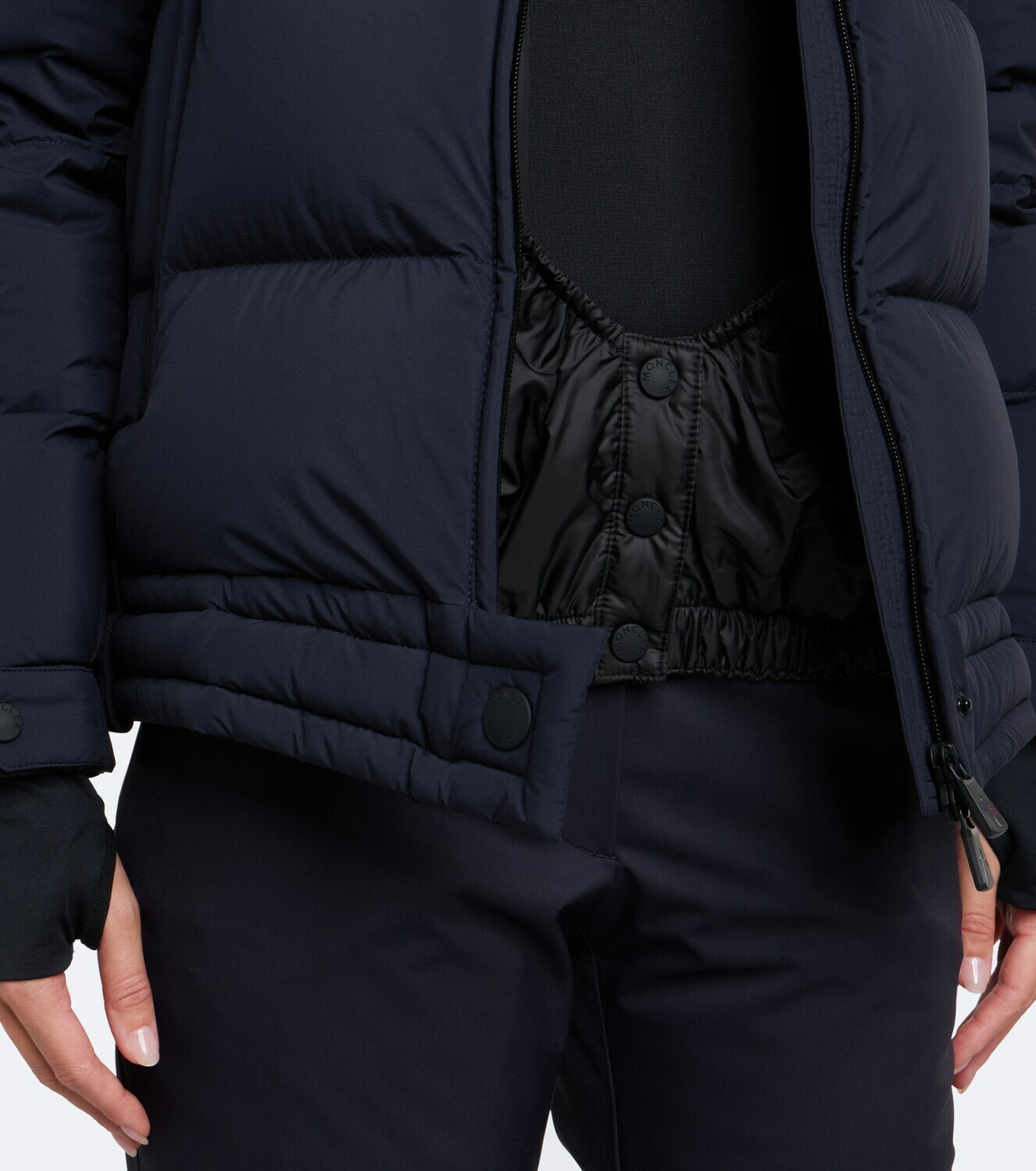 Moncler Grenoble Arrabas shearling-trimmed ski jacket