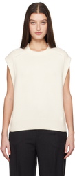 Loulou Studio Off-White Sleeveless Boxy Top