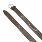 Anderson's Men's Andersons Narrow Stud Trimmed Leather Belt in Brown