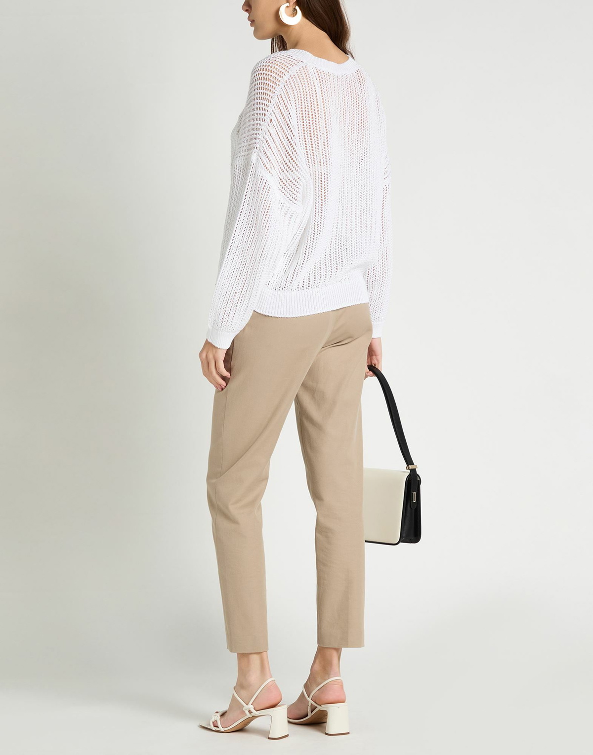 Peserico Womens Sweater in White