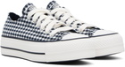 Converse Navy & White Chuck Taylor All Star Gingham Sneakers
