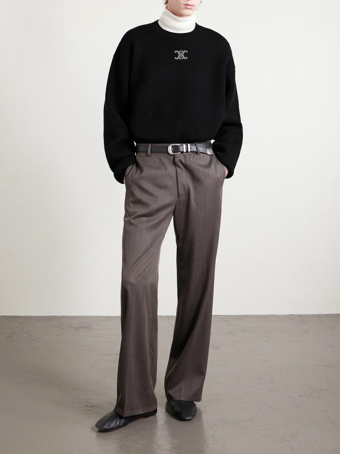 CELINE - Cashmere-Blend Sweater - Black