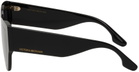 Victoria Beckham Black Oversize Cat-Eye Sunglasses