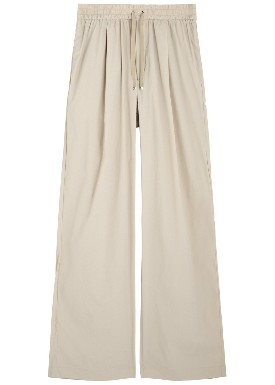 Herno Wide-leg Stretch-nylon Trousers Cream