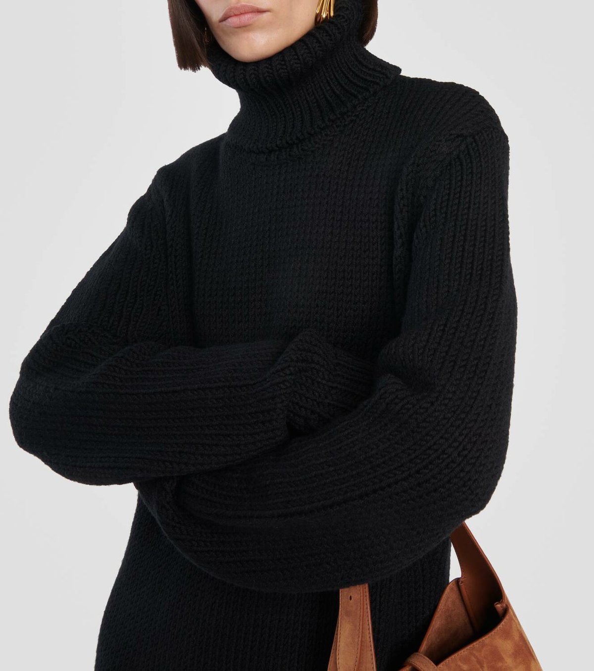 ワンピース Saint Laurent Wool Blend Knit Hooded Sleeveless Dress SAINT LAURENT - Cut-out wool dress | Leam Roma - Luxury