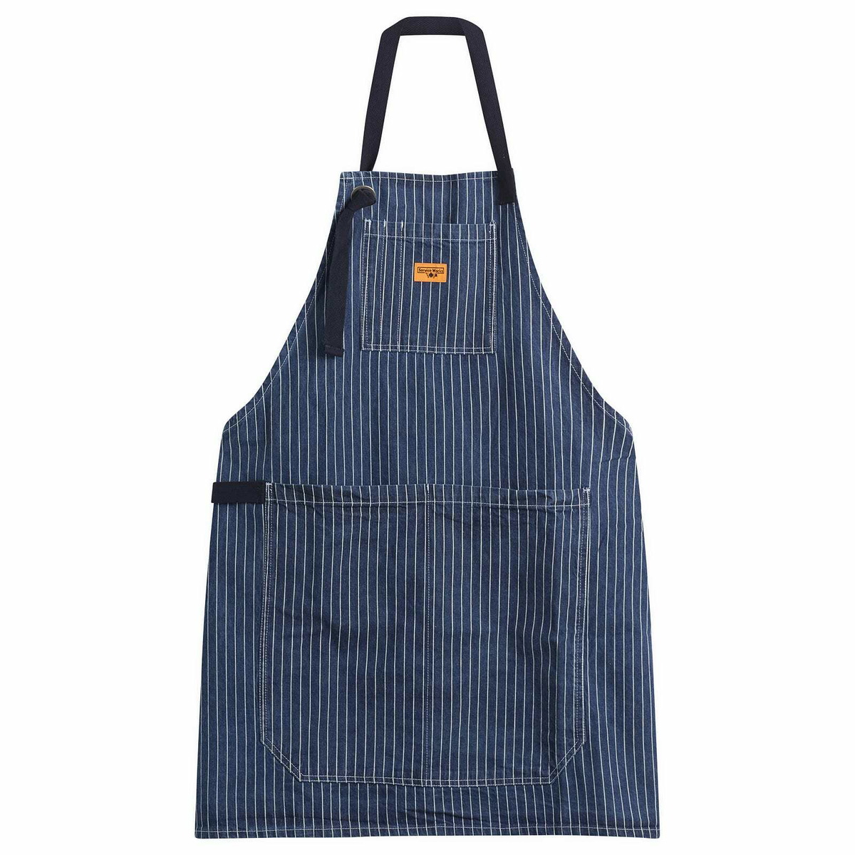 Service Works Men's Pinstripe Denim Apron in Indigo 