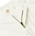 Dolce & Gabbana - Pleated Cotton-Blend Drill Shorts - White