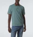 Versace Greca cotton piqué polo shirt