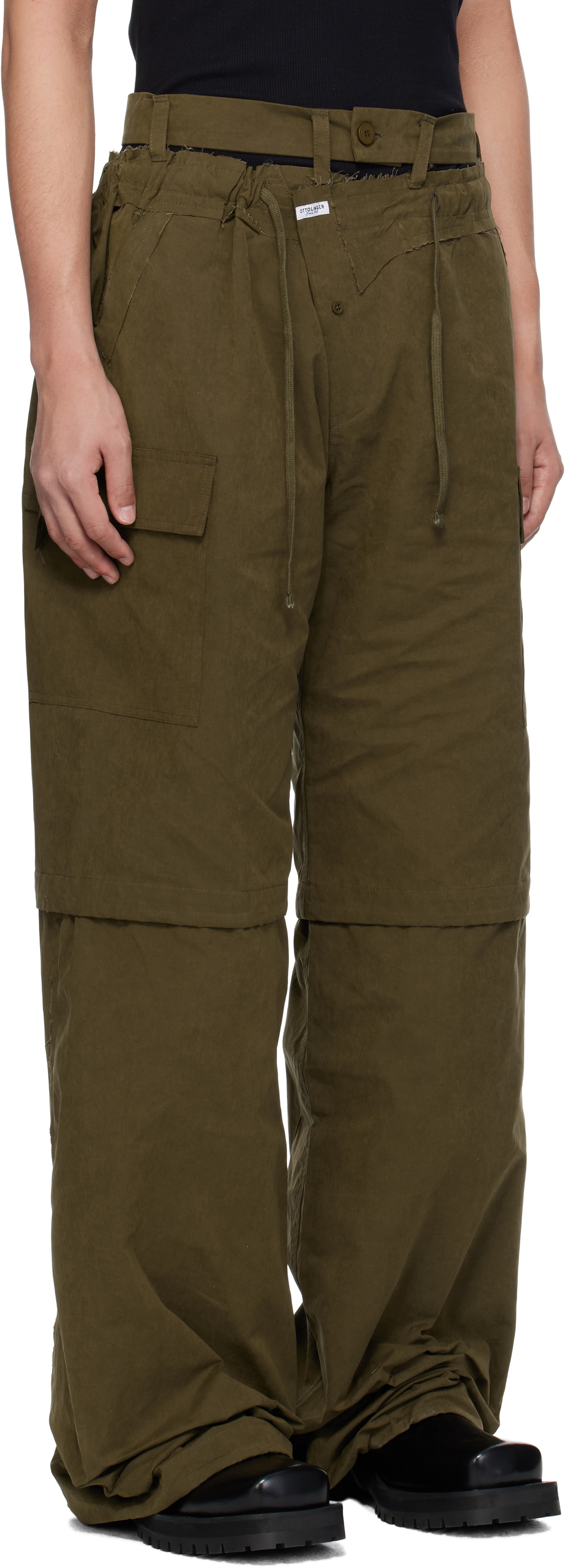 Ottolinger Khaki Baggy Cargo Pants Ottolinger