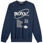 The Open Product Women's Royal Letter Sweat in Navy