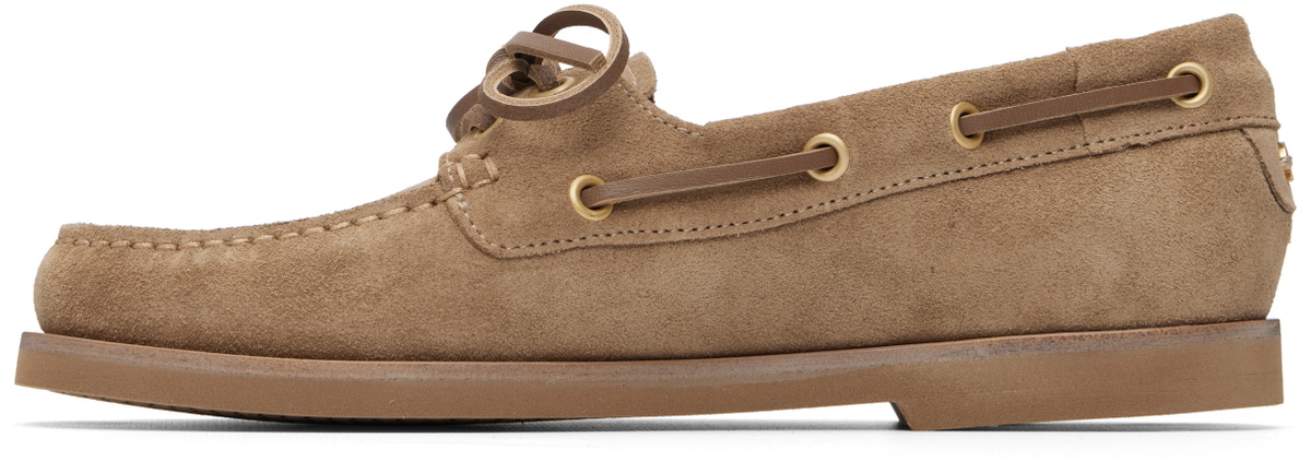 Gianvito Rossi Tan Vandée Boat Shoes