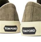 TOM FORD - Cambridge Leather-Trimmed Suede Sneakers - Green