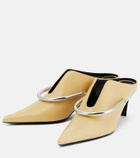 Jil Sander - Embellished leather mules