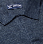 Vilebrequin - Pyramid Slub Linen-Jersey Polo Shirt - Blue