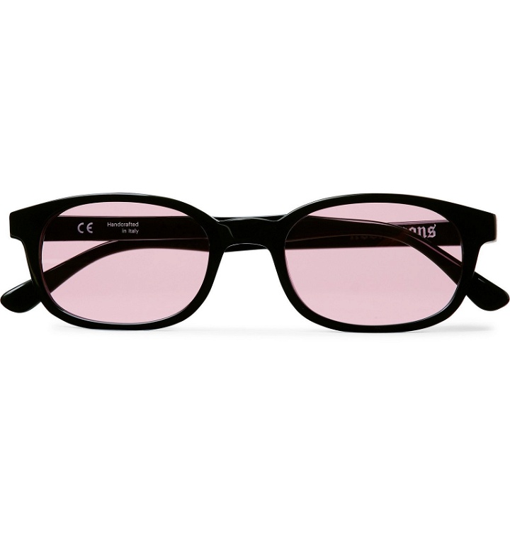 Photo: Noon Goons - Unibase Oval-Frame Acetate Sunglasses - Pink
