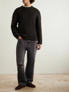 Amomento - Cotton-Blend Mock-Neck Sweater - Brown