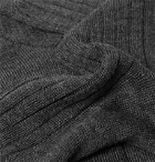 Sunspel - Ribbed Merino Wool Socks - Gray