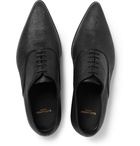 Saint Laurent - Pointed Lizard Oxford Shoes - Men - Black