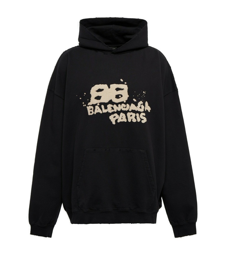Photo: Balenciaga - Logo cotton hoodie