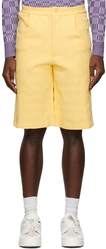 Photo: Jacquemus Yellow 'Le Shorts Citron' Shorts