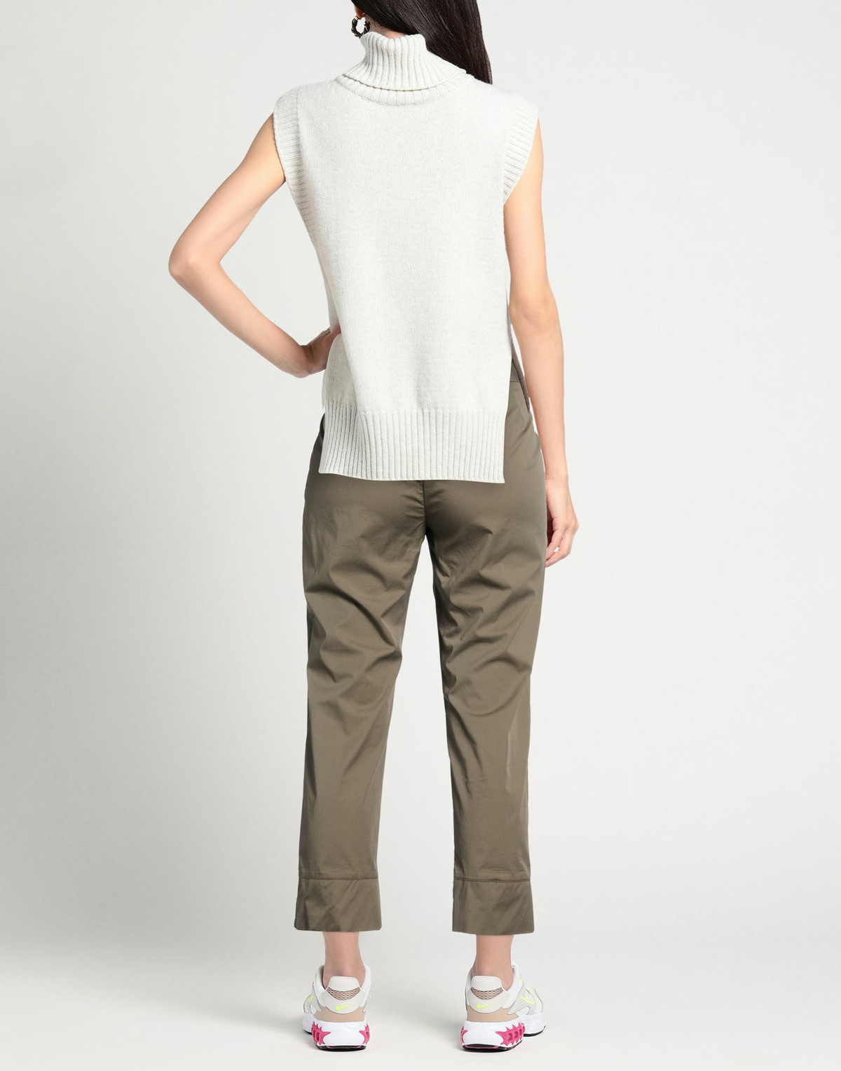 Alessia Santi Womens Pants Khaki