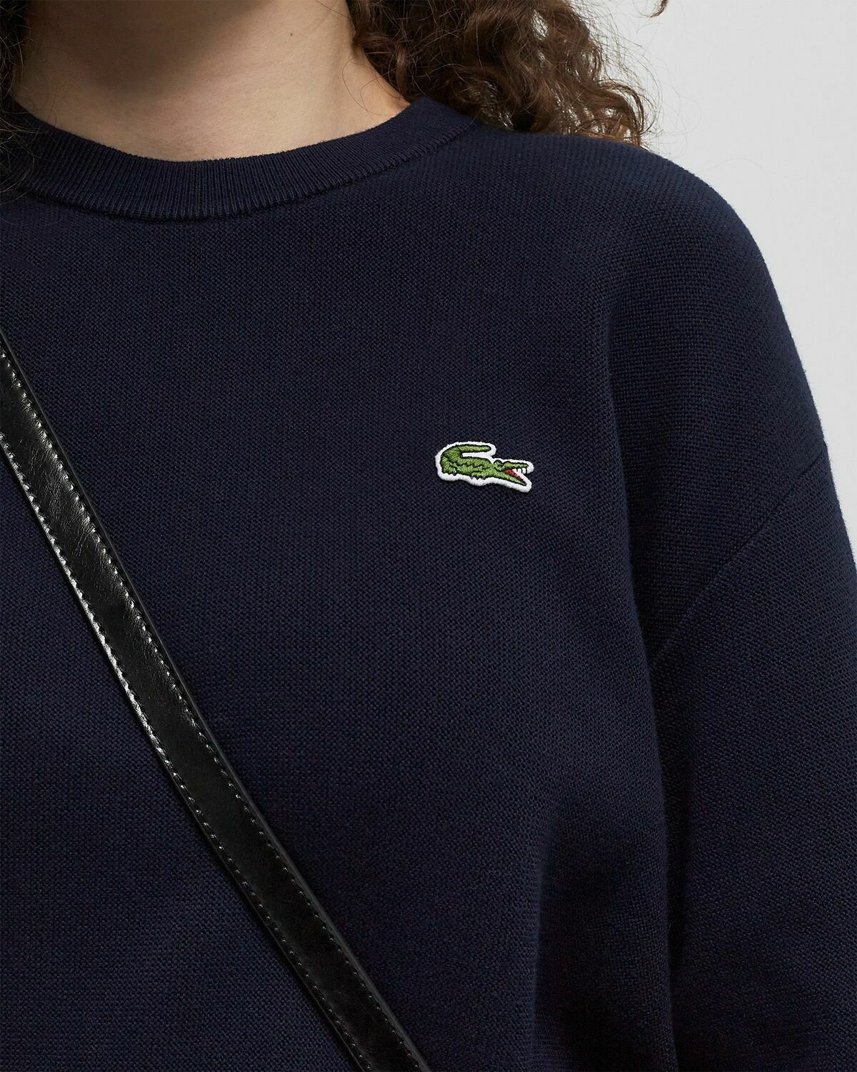 Lacoste CREWNECK Blue Womens Sweatshirt