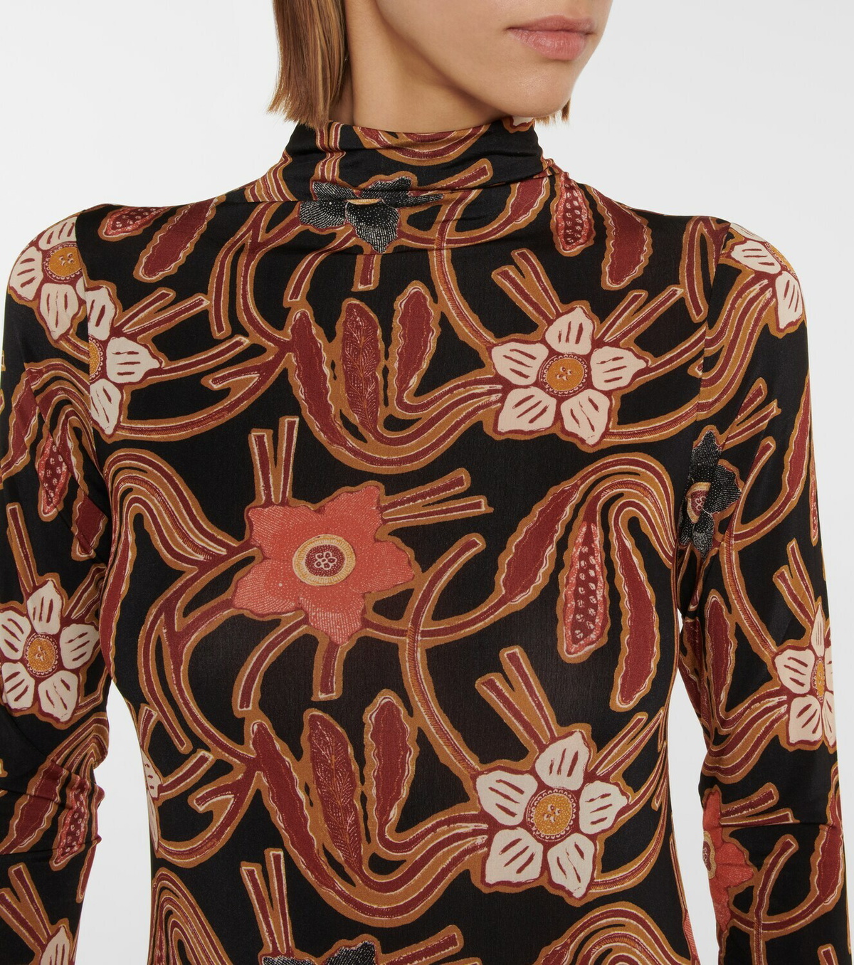 Ulla Johnson Aurelia printed turtleneck top