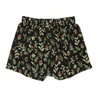 Druthers Black Wild Flower Boxers