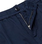Bellerose - Tapered Pleated Cotton-Twill Trousers - Blue