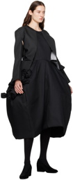 Comme des Garçons Black Knotted Midi Dress