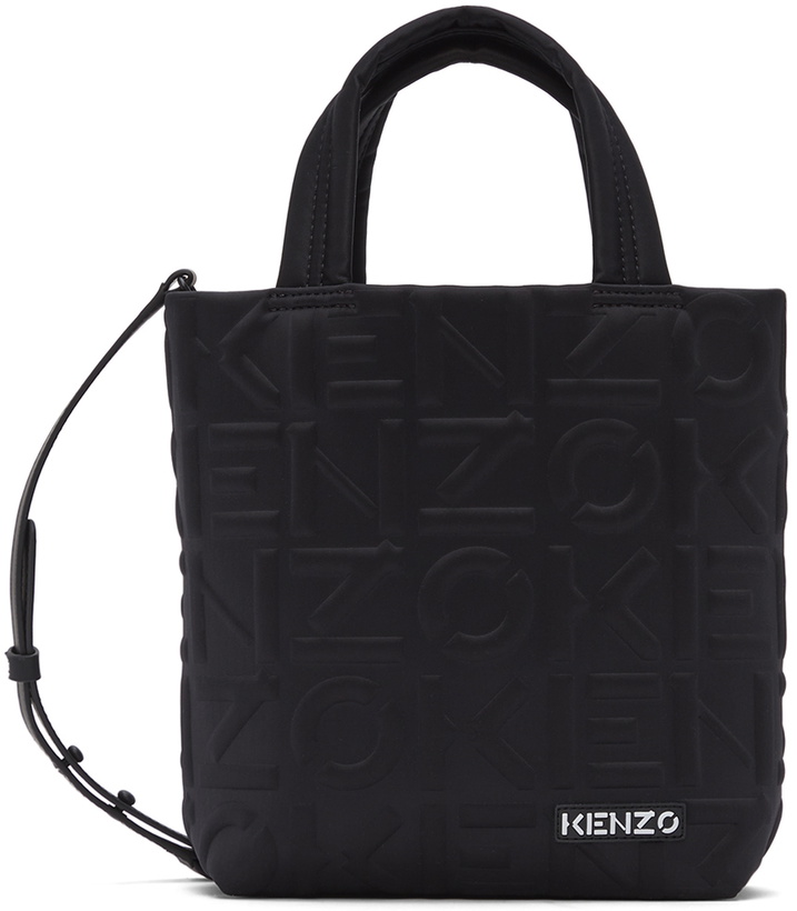 Photo: Kenzo Black Kenzogram Small Tote