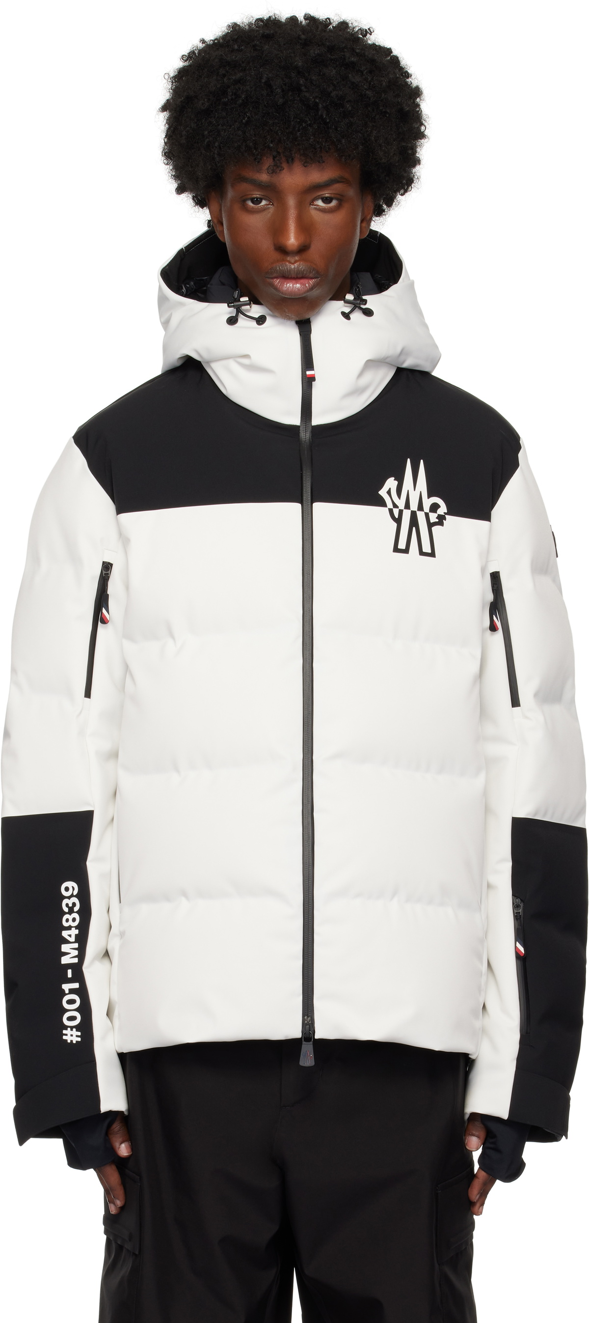 Moncler Grenoble Black & White Curtis Down Jacket Moncler