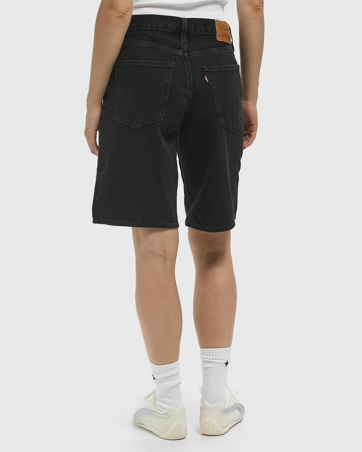 Levis BAGGY DAD JORT Black Womens Casual Short