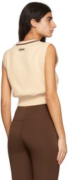 Danielle Guizio Beige Cotton Vest