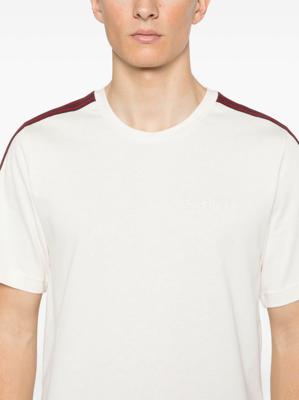コラボ ★ Adidas x Wales Bonner / Set-in T-shirt Adidas White X Wales Bonner Set-In T-Shirt adidas