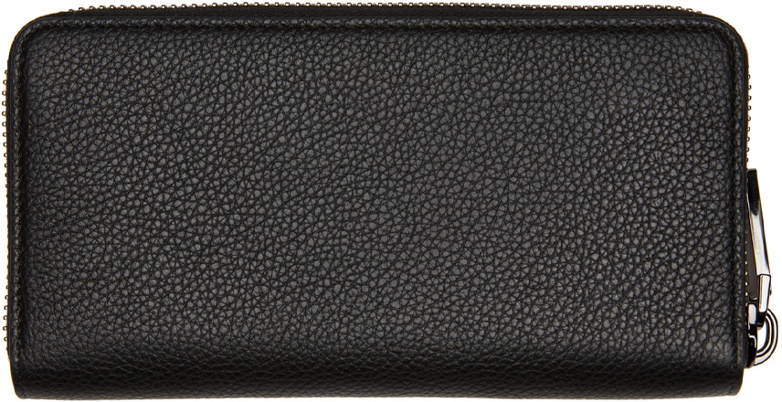 Panettone - Wallet - Grained calf leather and spikes - Black