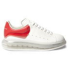 Alexander McQueen - Exaggerated-Sole Leather Sneakers - White