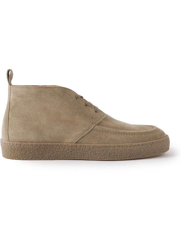 Photo: Mr P. - Larry Regenerated Suede by evolo® Chukka Boots - Neutrals