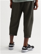 Nike Training - Cropped Cotton-Blend Dri-FIT Yoga Sweatpants - Gray