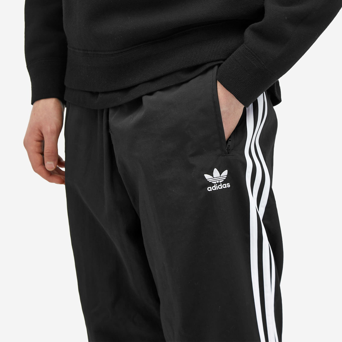 Adidas Men's Woven Firebird Track Pant in Black adidas