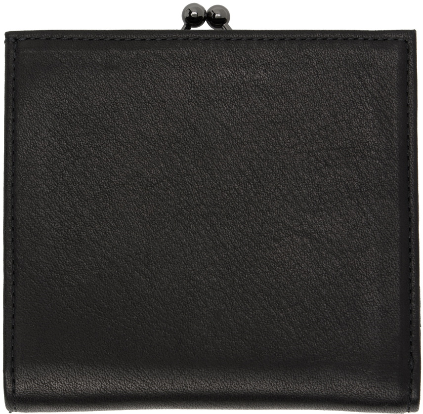 Yohji Yamamoto Black discord Clasp Wallet