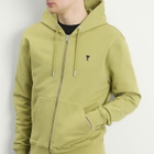 AMI Paris Men's Contrasted Ami De Coeur Hoodie in Matcha